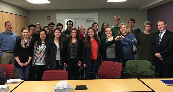 Needham High finance class visits local bank