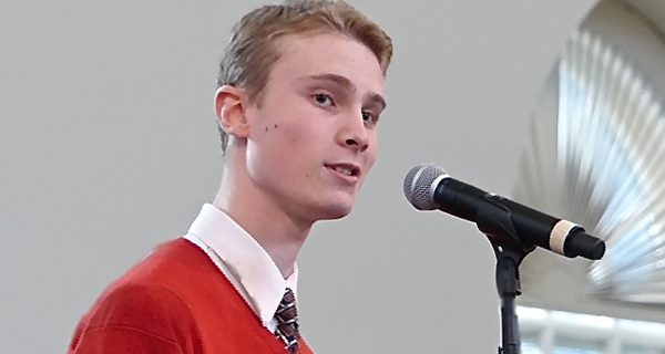 Needham High student takes third at Poetry Out Loud