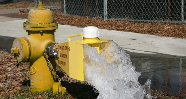 Needham DPW Begins Flushing Hydrants