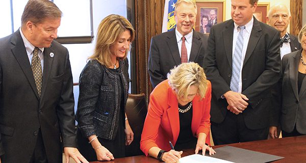Lt. Gov. Polito signs Needham Community Compact