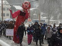 Elliot Bridge opens to snow and celebration