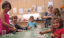 Kids get creative with marshmallow structures