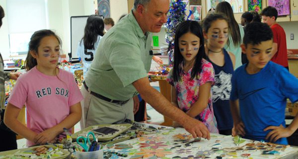 Kinetic art project installed at Chickering
