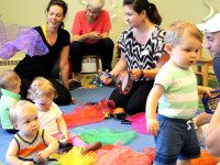 Medfield babies love library’s Pattycake Place