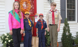 Wellesley kids Scouting for Food