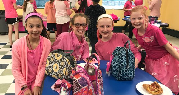 Students Paint the School Pink