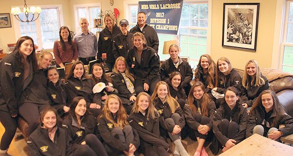Needham Bank celebrates girls lax champs