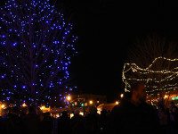 Blue Tree lighting kicks off holidays