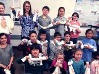 Westwood 4th graders spread holiday warmth