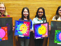 Student art adorns Town Hall walls