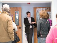 Residents take guided school tours