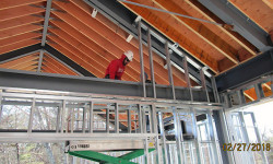 Sherborn Library construction continues