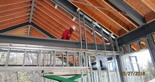 Sherborn Library construction continues