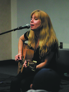 Danielle Miraglia played some songs from her latest album, “All My Heroes Are Ghosts.”  Photos by Daniel Curtin