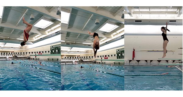 Walpole divers making a splash