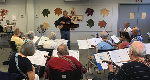 Caryl Center hosts ukulele class