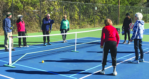 Seniors serve, volley at pickleball