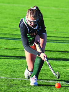Hannah Blomquist (pictured) makes a crossing pass towards the cage early in the first half.... 			
			</div>
				<a href=