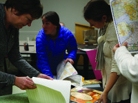 Medfielders turn holidays green at library