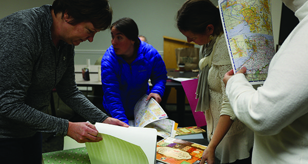 Medfielders turn holidays green at library