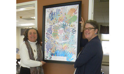 FBC presents poster to COA