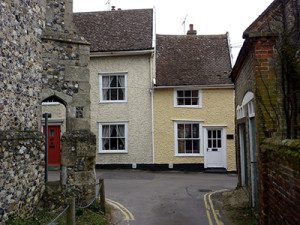 Just outside of Needham Market’s Church of Saint John the Baptist.