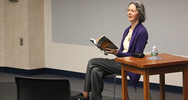 Poet Bouvard shares poems, hard truths