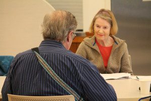 Marie Taylor enjoys Daniel Metraux’s flamenco stylings.