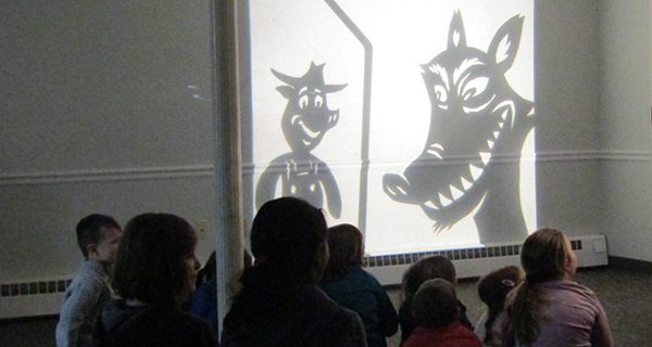 Shadow puppets pop up at library