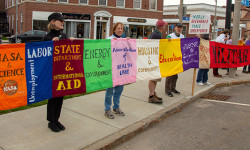 Peace and Justice Group holds rally