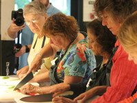 Seniors cook with herbs at Powisset