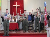 Resker and Clare, Eagle Scouts