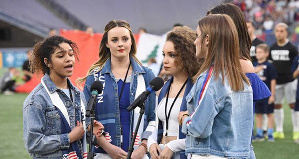 Westwood’s MacPherson sings at Gillette Stadium