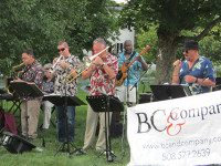 Concert on green entertains town