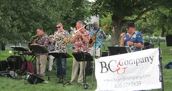 Concert on green entertains town