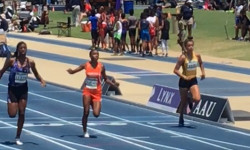Abby Lothian competes in Junior Olympics
