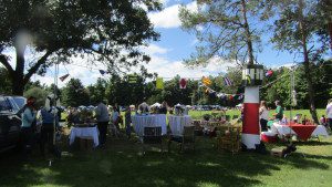 The beach themed tailgate pulled elements straight out the sea for attendees to enjoy.