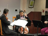 Black belt string quartet wows library