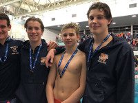 Laliberte, Melish, Rose capture swim titles