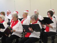 Senior Moments chorus carols in Walpole