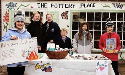 Medfield girls stand for Australia