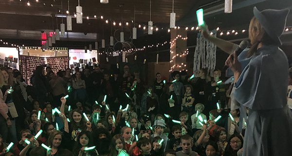 Wizards and witches flock to library