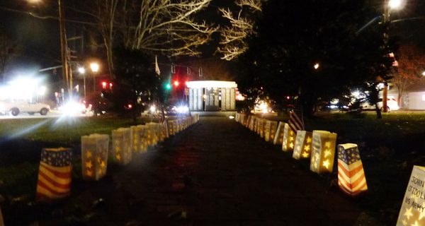 Legion honors veterans with luminary bags