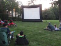 Dover residents enjoy outdoor movie night