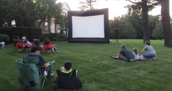 Dover residents enjoy outdoor movie night