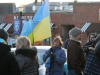 Ukraine vigil held outside town hall
