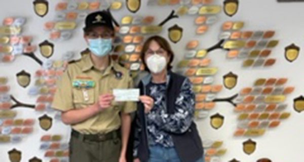 Troop 89 donates to Medfield Animal Shelter