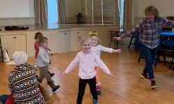 Sherborn children sing and swing