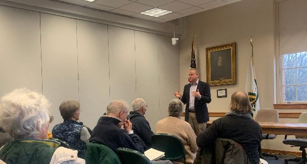 <strong>Sherborn seniors meet Town Administrator Marsette</strong>