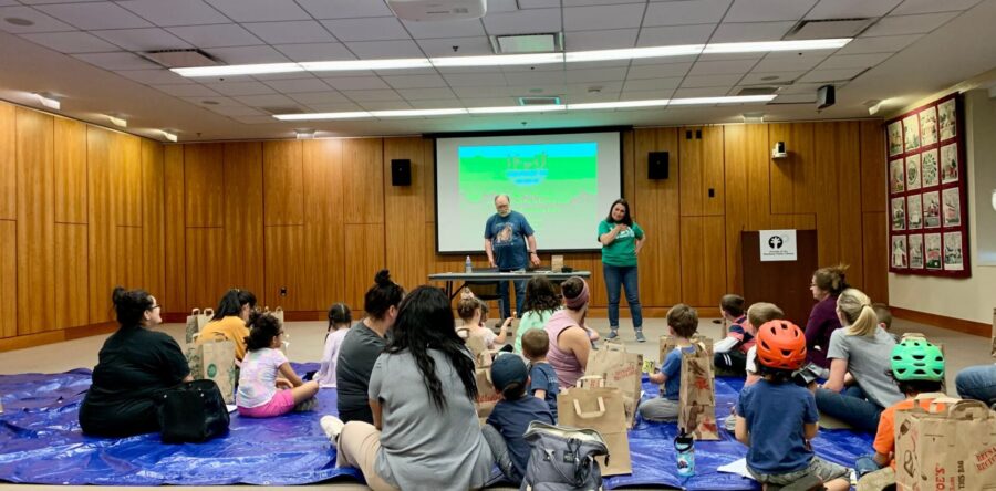 Planting peas at NFPL